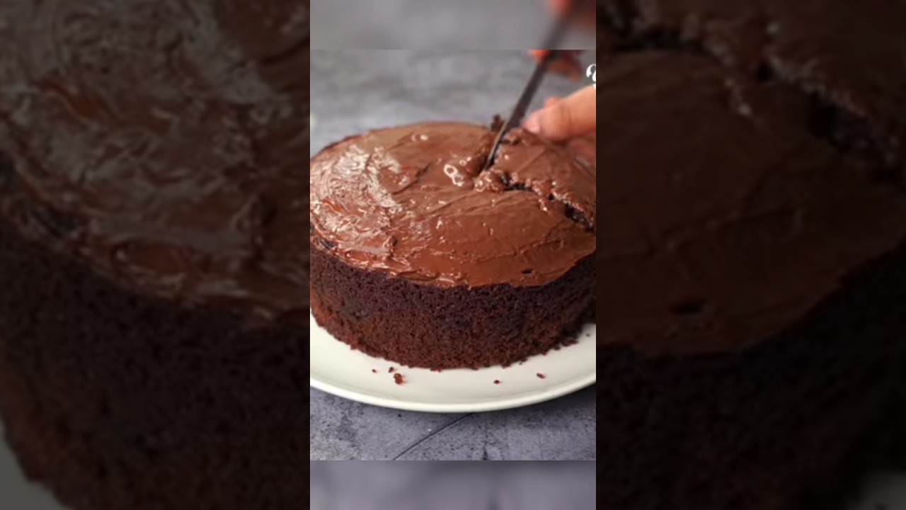 Chocolate Cake Recipe Without Cocoa Powder | Eggless & Without Oven#shorts