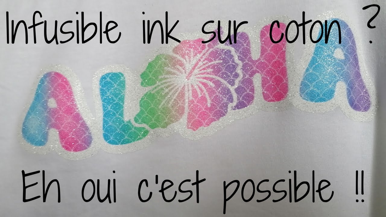 Infusible ink sur coton