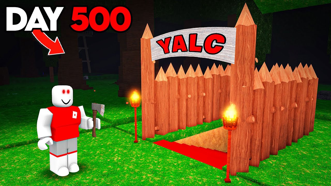 I Survived In a SECRET BASE for 99 Nights in the Forest!