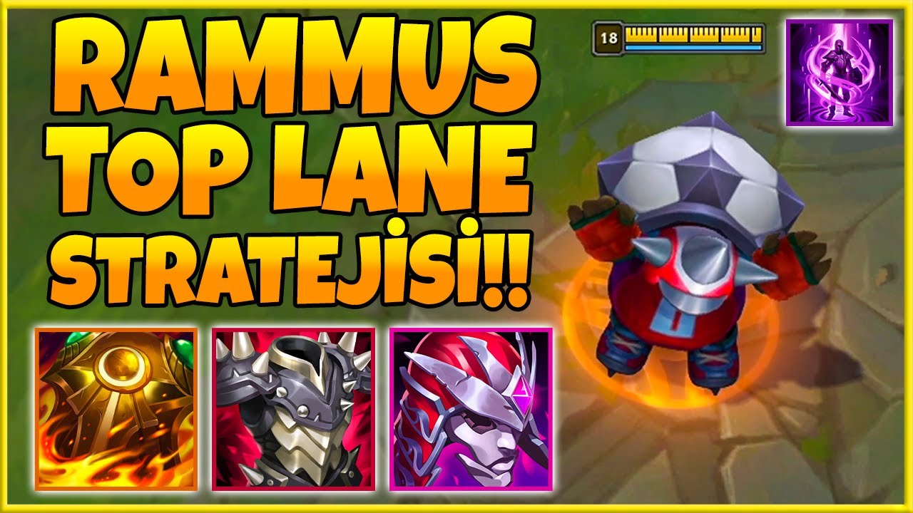 ADC Dokunursa Tereyağı Gibi Eriyor!! | 1v9 Rammus Top Lane!! | Valiant - Rammus