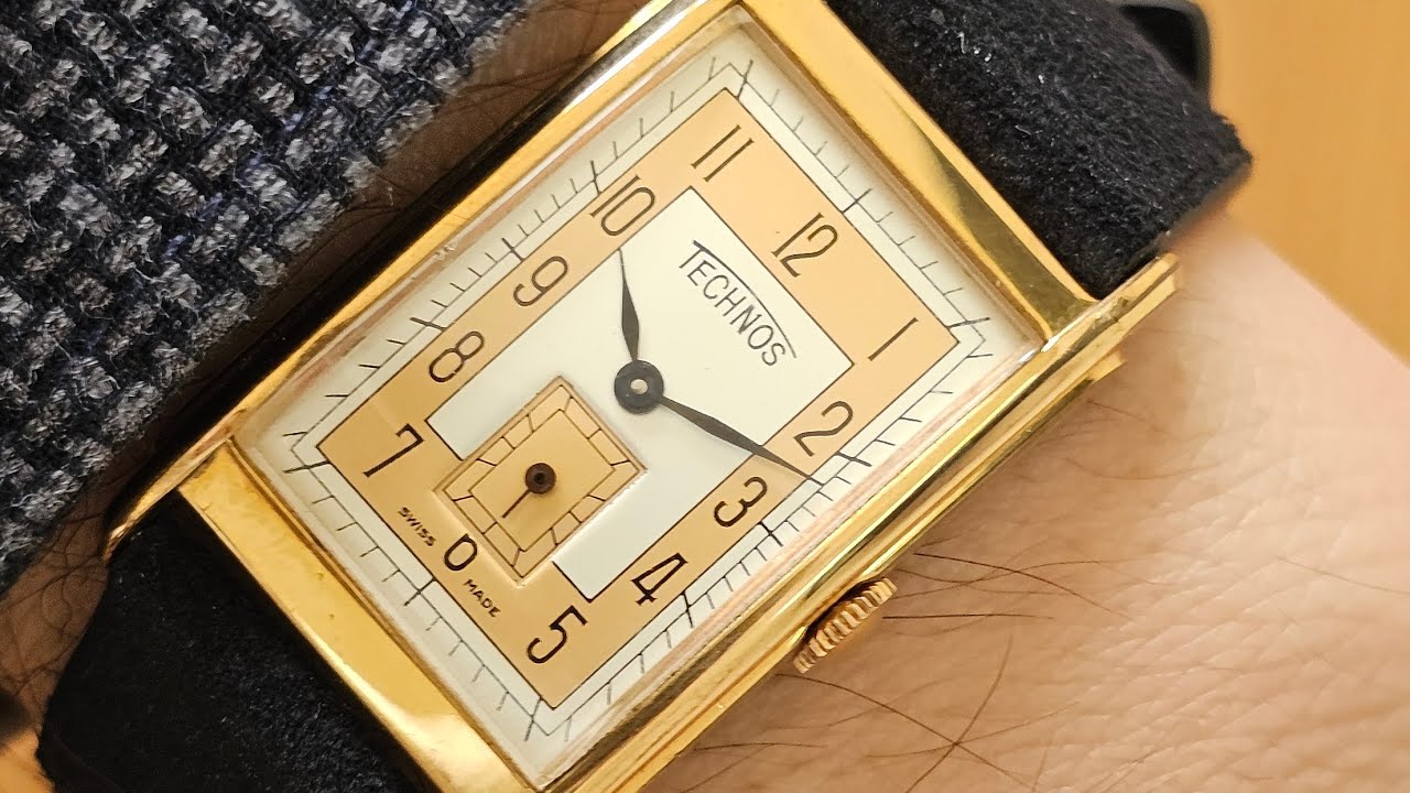 Technos tank cót tay vintage tuyệt đẹp, sang trọng