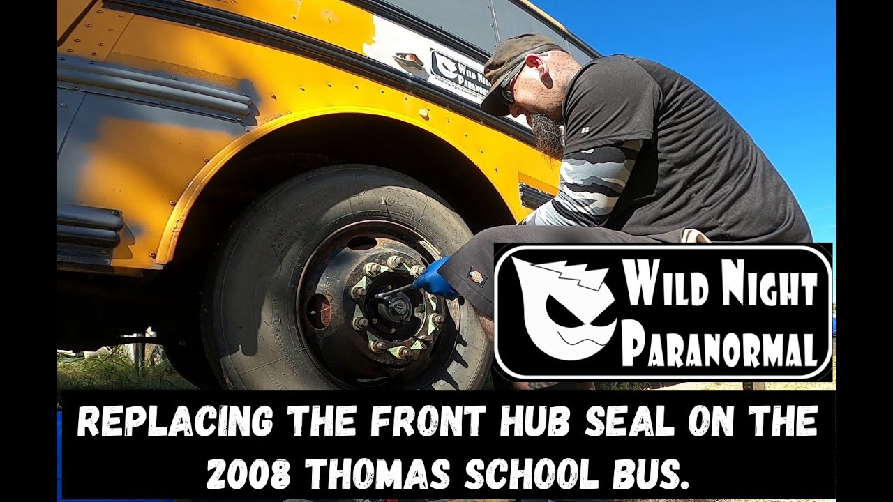 Hub seal & housing replacement on a 2008 Thomas school bus.