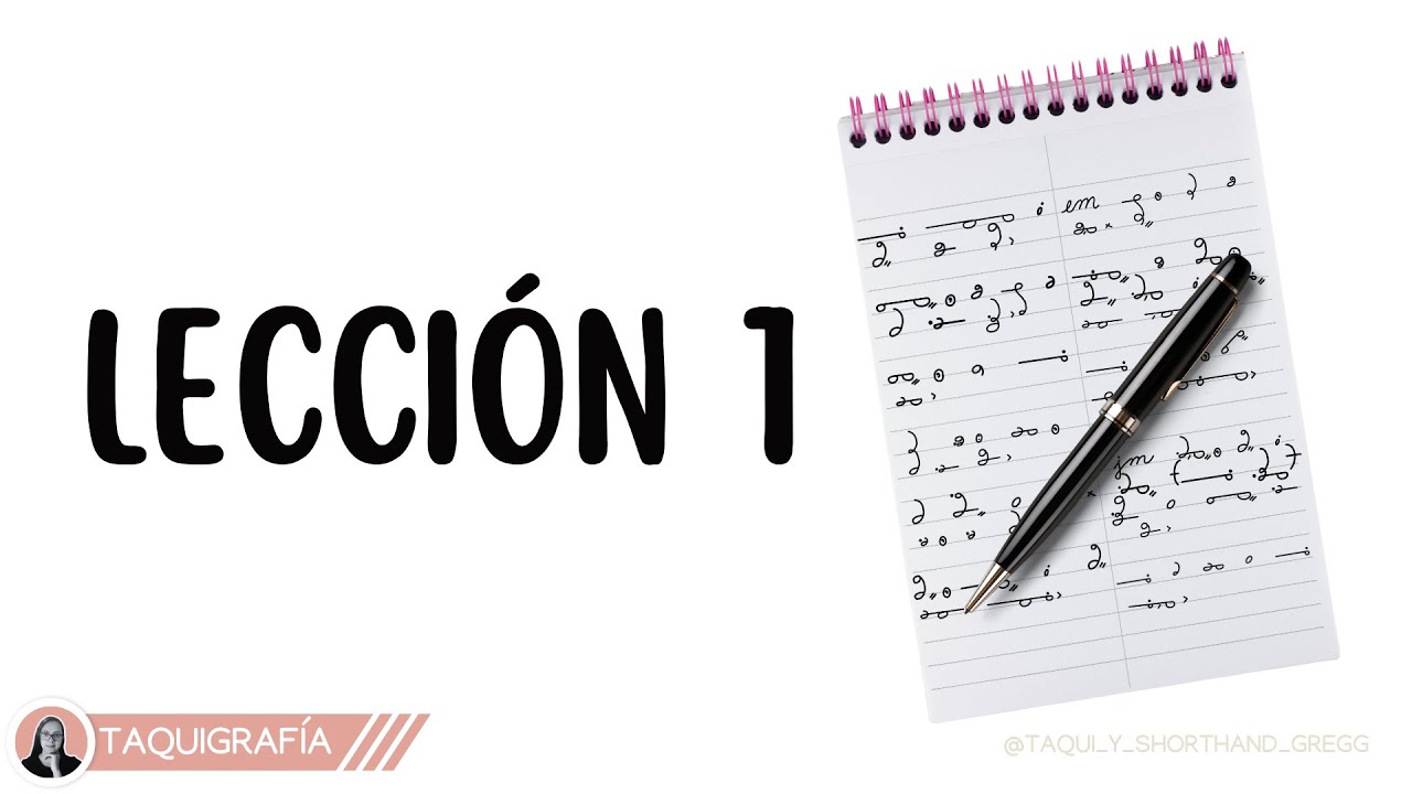 📖 Lección 1 - Lectura de oraciones #taquigrafía Gregg 