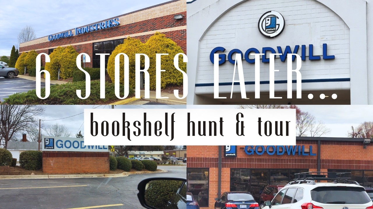 goodwill bookshelf hunt! 📚✨