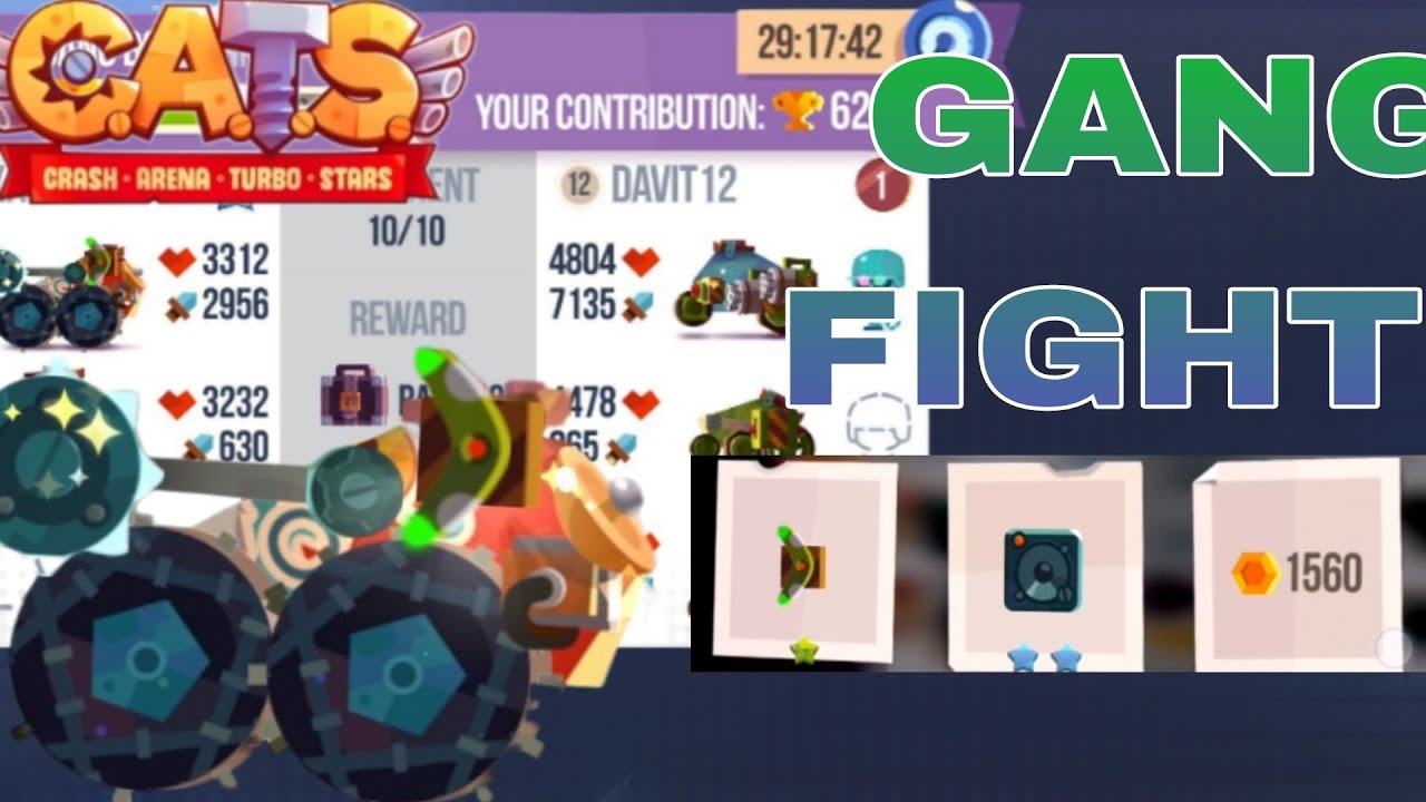 C.A.T.S GETTING 4125 TROPHIES IN GANG FIGHTS -Crash Arena Turbo Stars