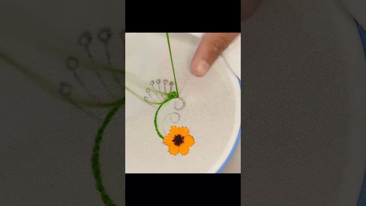 “DIY Hand‑Embroidery Sunflower Tutorial | Beginner’s Guide”