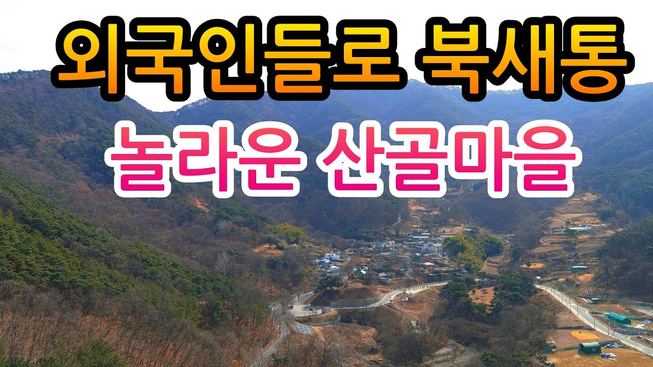 세상에 오지산골 마을에 외국인들로 발디딜틈이 없다는데 지역민들은 잘 모른다는 산골마을