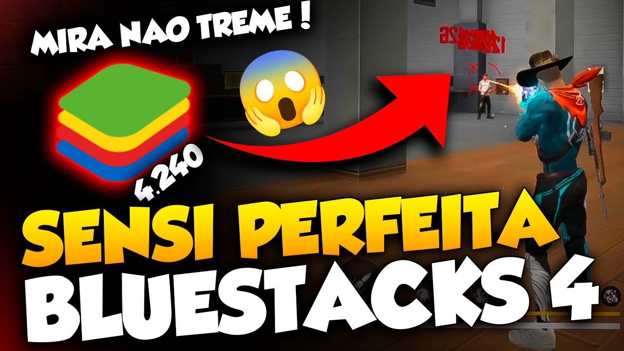 MIRA n&atilde;o TREME! 🎯 Melhor SENSI BLUES TACKS 4.240 🎯 FREE FIRE x86