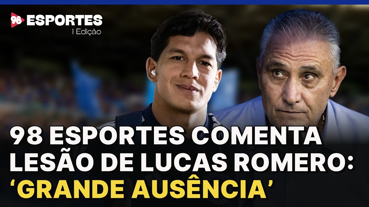 98 Esportes comenta lesão de Lucas Romero: ‘Grande ausência’