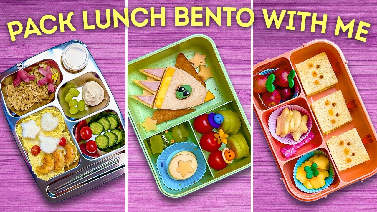 Pack With Me: 10 Bento Lunch Boxes in 60 Seconds! 🍱✨ Full Version!