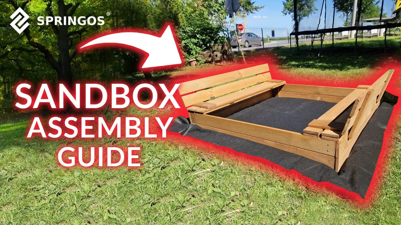 How to Assemble the Springos Lockable Wooden Sandbox: Step-by-Step Guide!