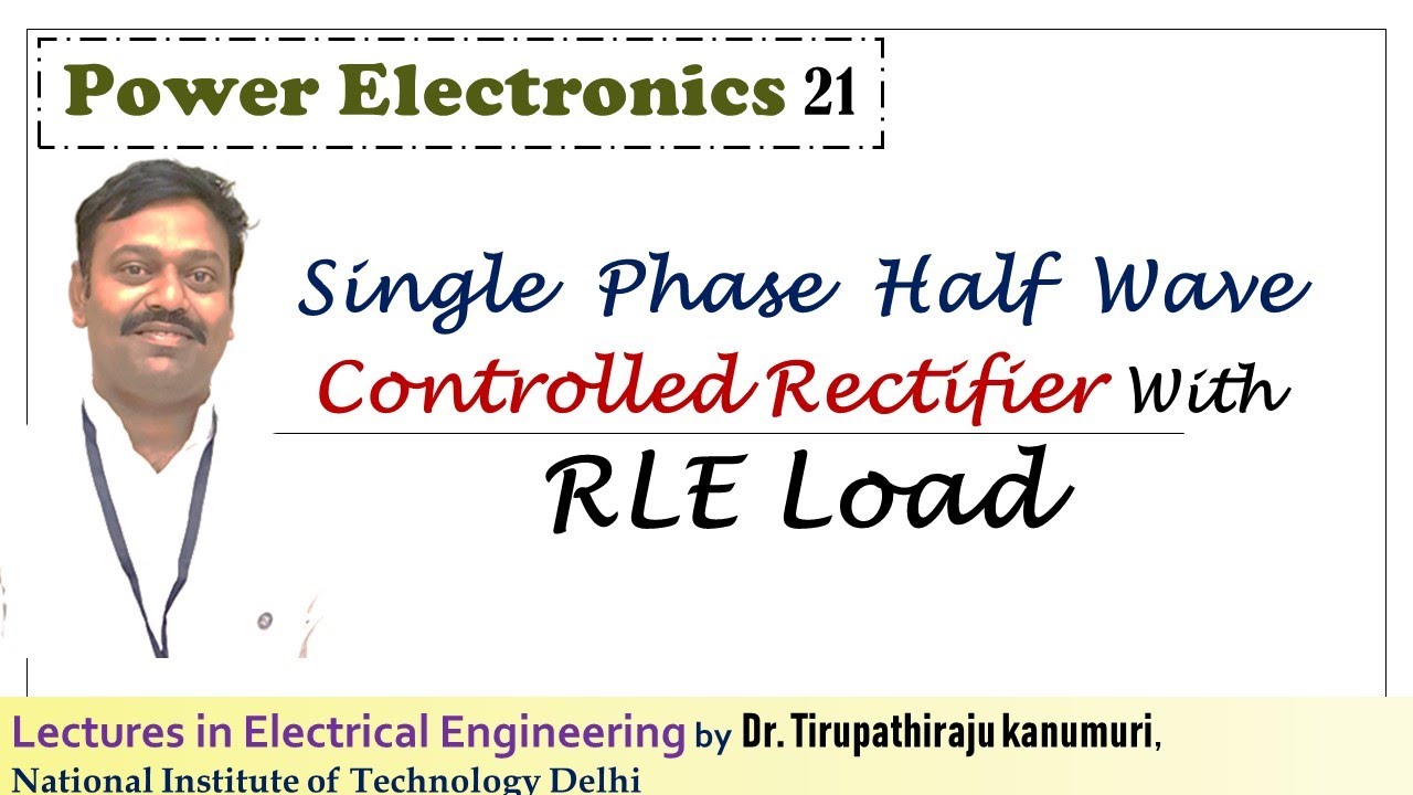 PE21Single  Phase  Half  Wave Controlled Rectifier With RLE Load
