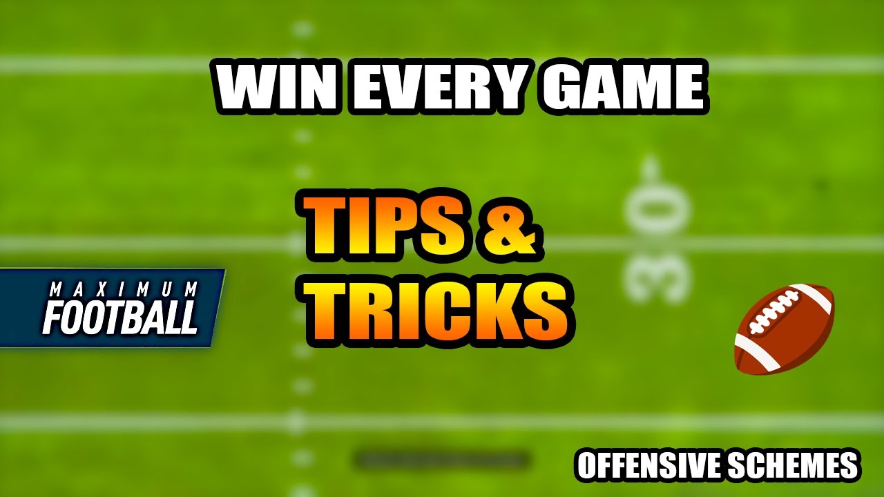 HOW TO WIN EVERY GAME IN MAXIMUM FOOTBALL...! (TIPS & TRICKS)