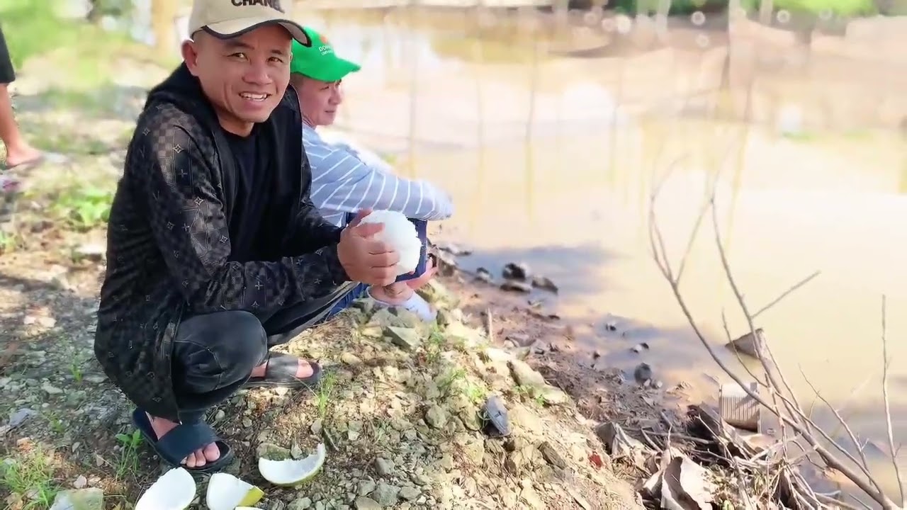 Về quê cùng các cụp thủ đi bắt cá
