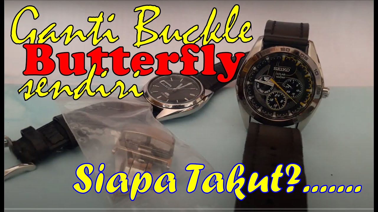 Cara Pasang Buckle Butterfly di Strap Kulit