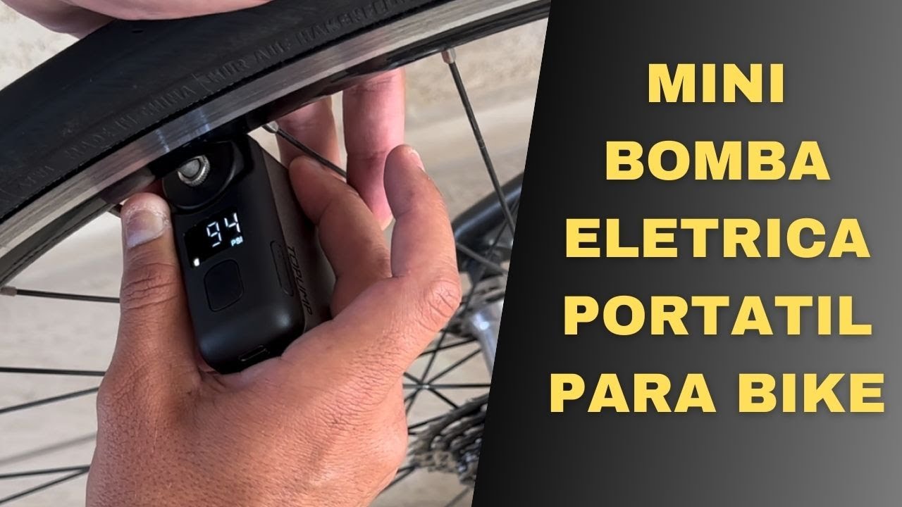 MINI BOMBA ELETRICA DE BIKE - SERÁ QUE FUNCIONA? (TOP PUMP TB2 PRO) COM DISPLAY PSI