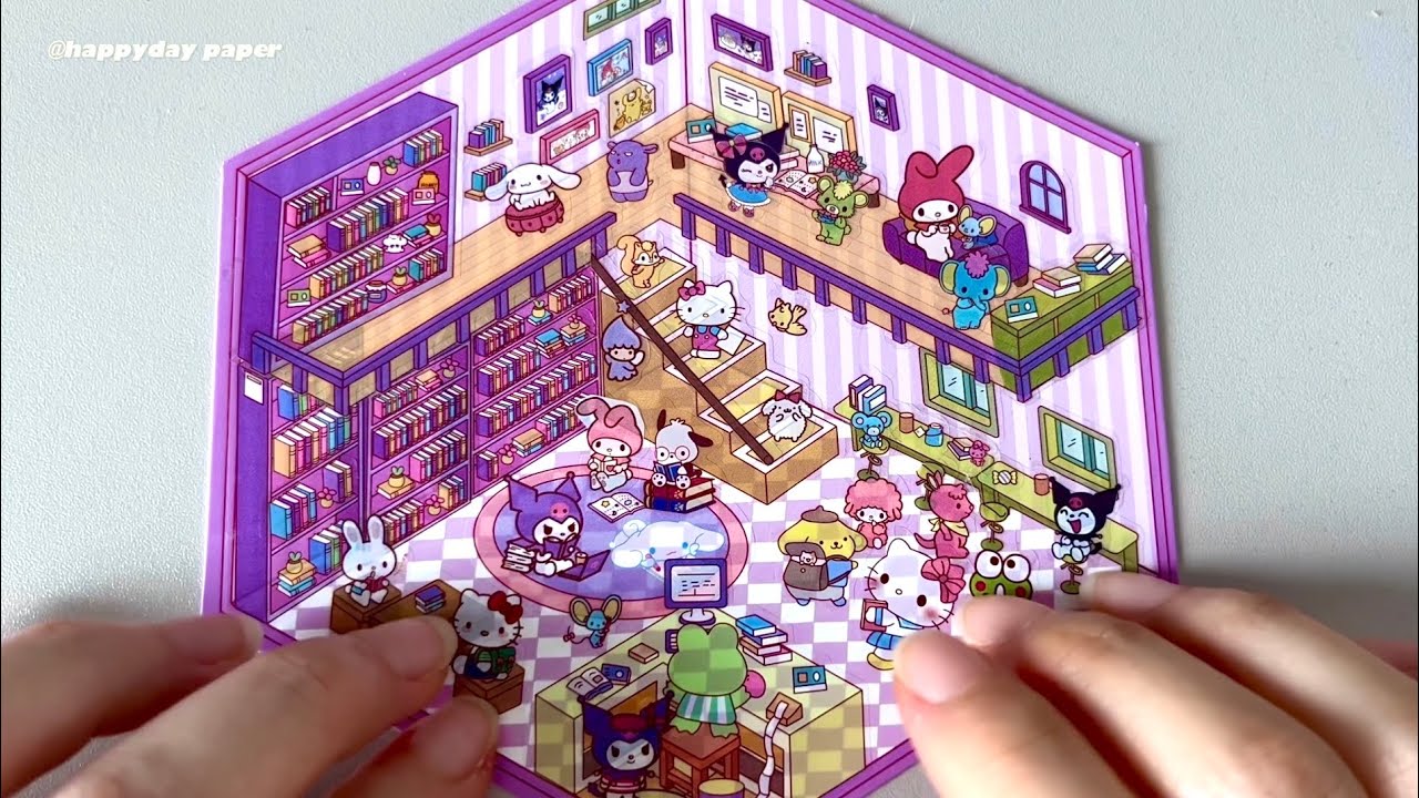 [🌸ASMR 3D Stickers🌸] Sanrio Kuromi  Kawaii DIY 3D Stickers Compilation 