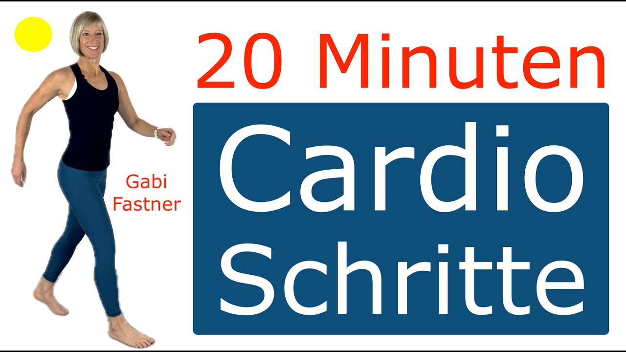 📍20 min. Cardio - Fitness, ca. 3000 Schritte | 180 Kcal verbrennen, ohne Geräte, im Stehen