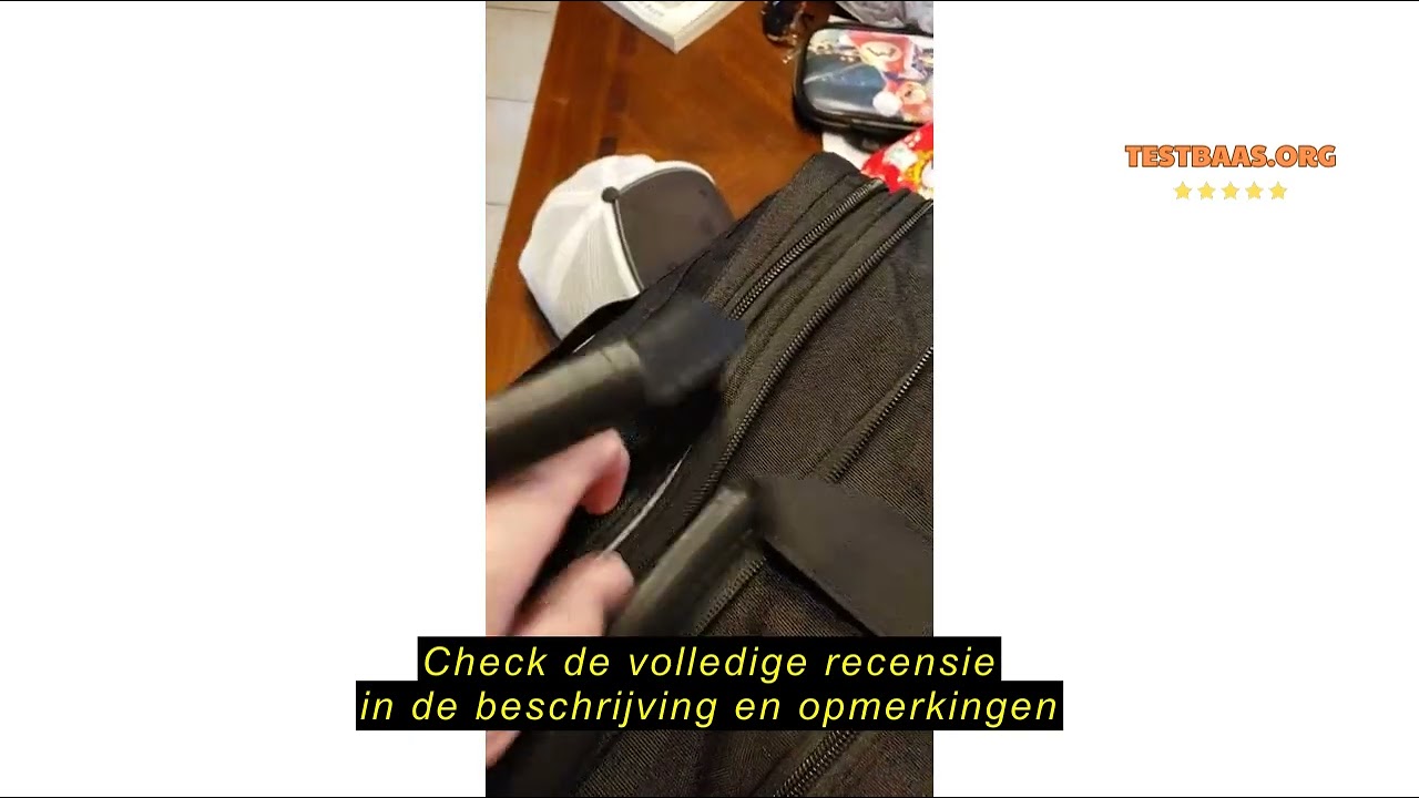 Review VANKEAN Laptoptas, 17,3 inch, waterdicht, voor heren/dames, laptoptas, uittrekbaar, waterafst