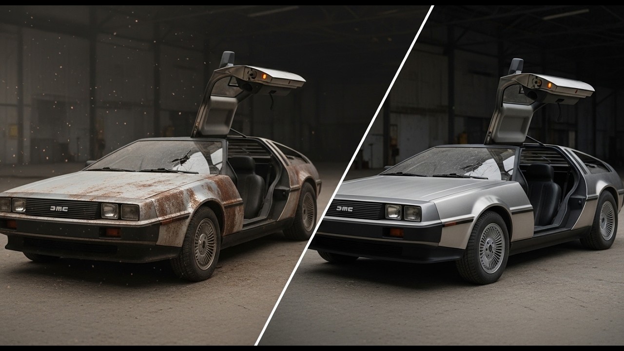 FULL ASMR Restoration – Abandoned 1981 DeLorean DMC-12 Brought Back to Life