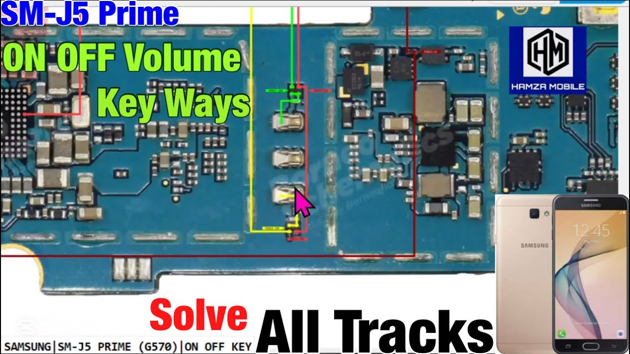 Samsung J5 Prime/SM-G570 ON OFF VS Volume Keys Not Working problem Solution.SM-G570 power strip Ways
