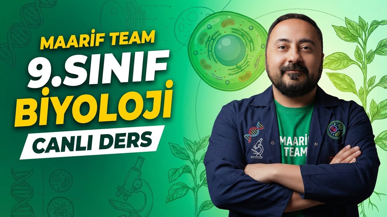 9.Sınıf Biyoloji Maarif Model &Uuml;cretsiz Canlı Ders