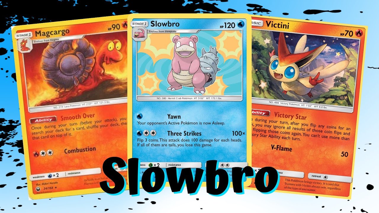 Slowbro Three Strike Gamble Budget Build Unbroken Bonds Deck, PTCGO Gameplay