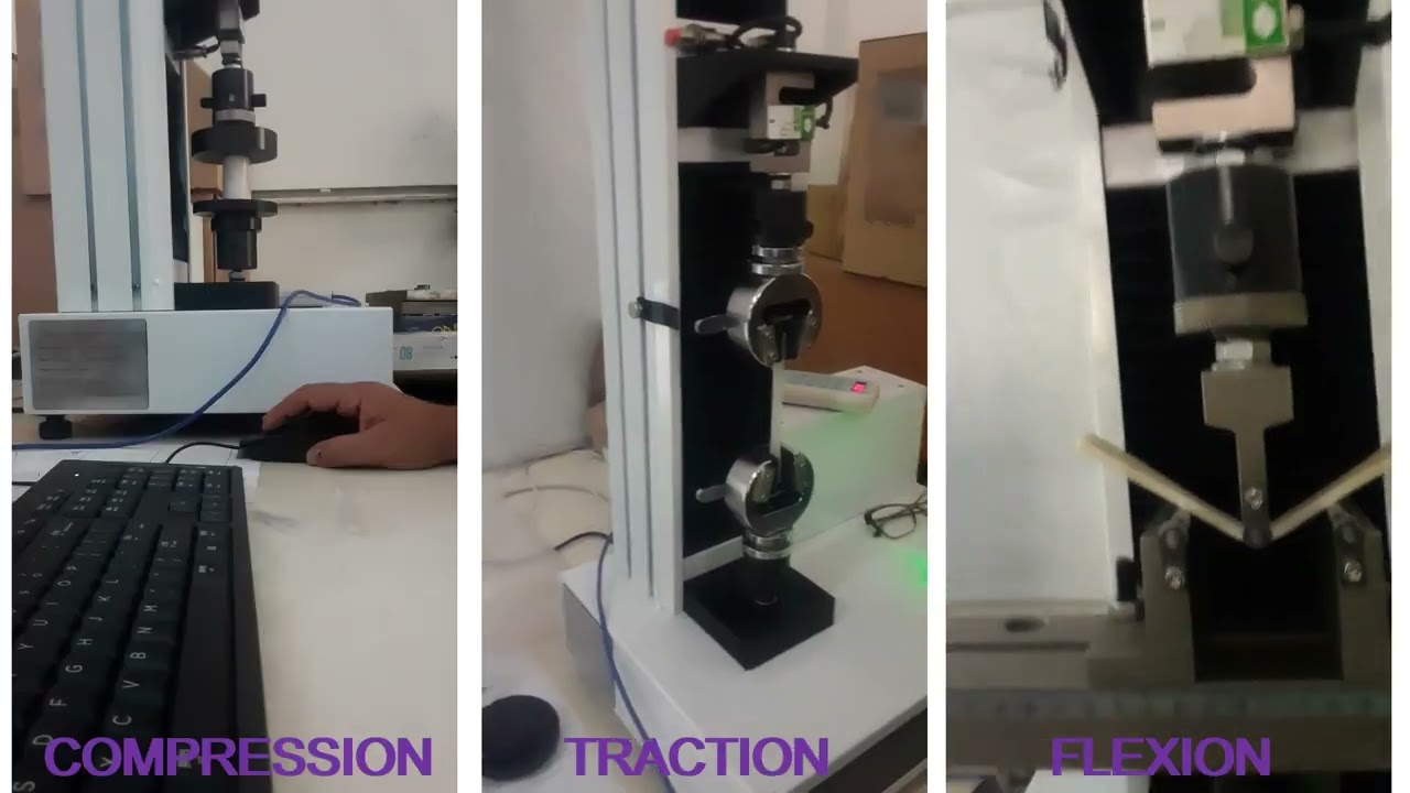 Machine de Traction Compression Flexion pour matériaux plastiques et composites ISET de Sousse