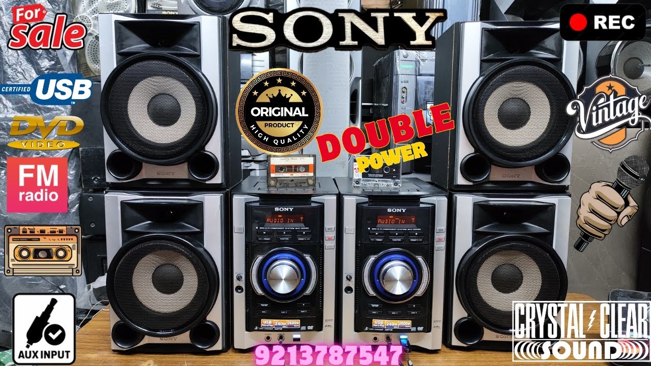 Sony mhc-gzr5d hifi music system 2600w full working  ₹9,000/- vintage music system 9213787547