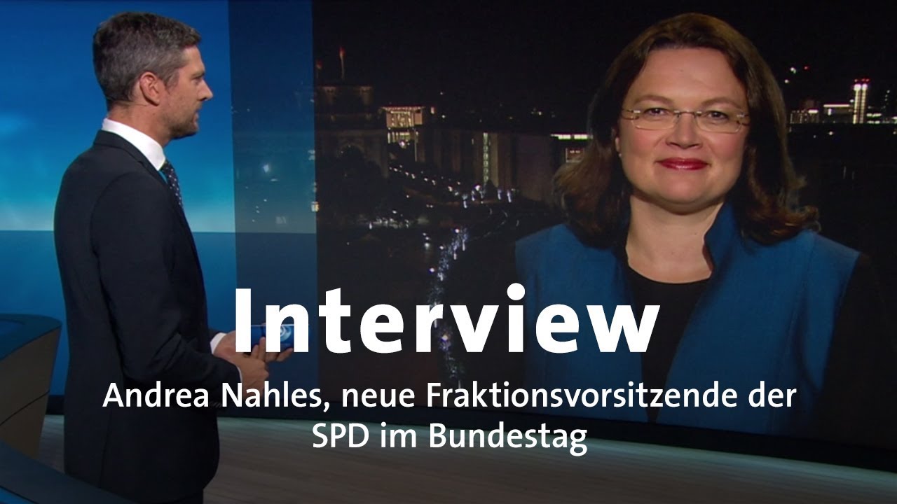 Interview: Andrea Nahles &uuml;ber k&uuml;nftige Opposition