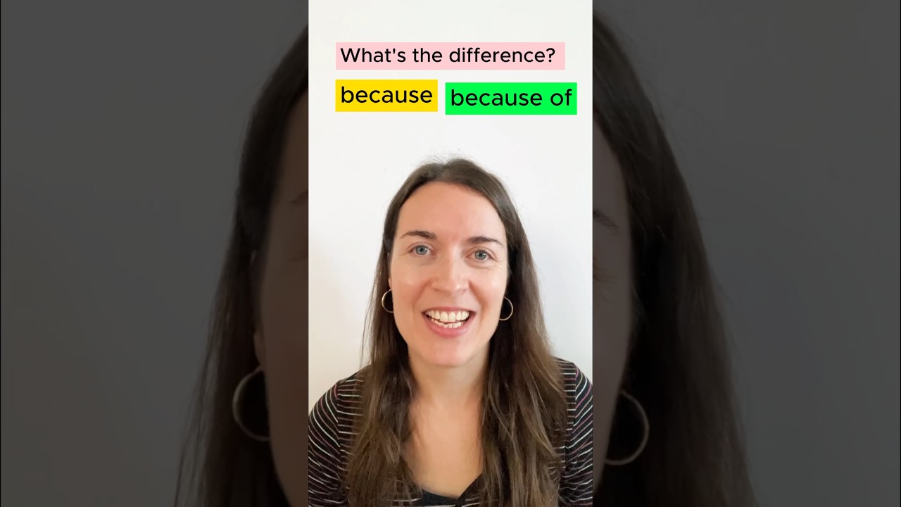 Because and because of - what&rsquo;s the difference in English?