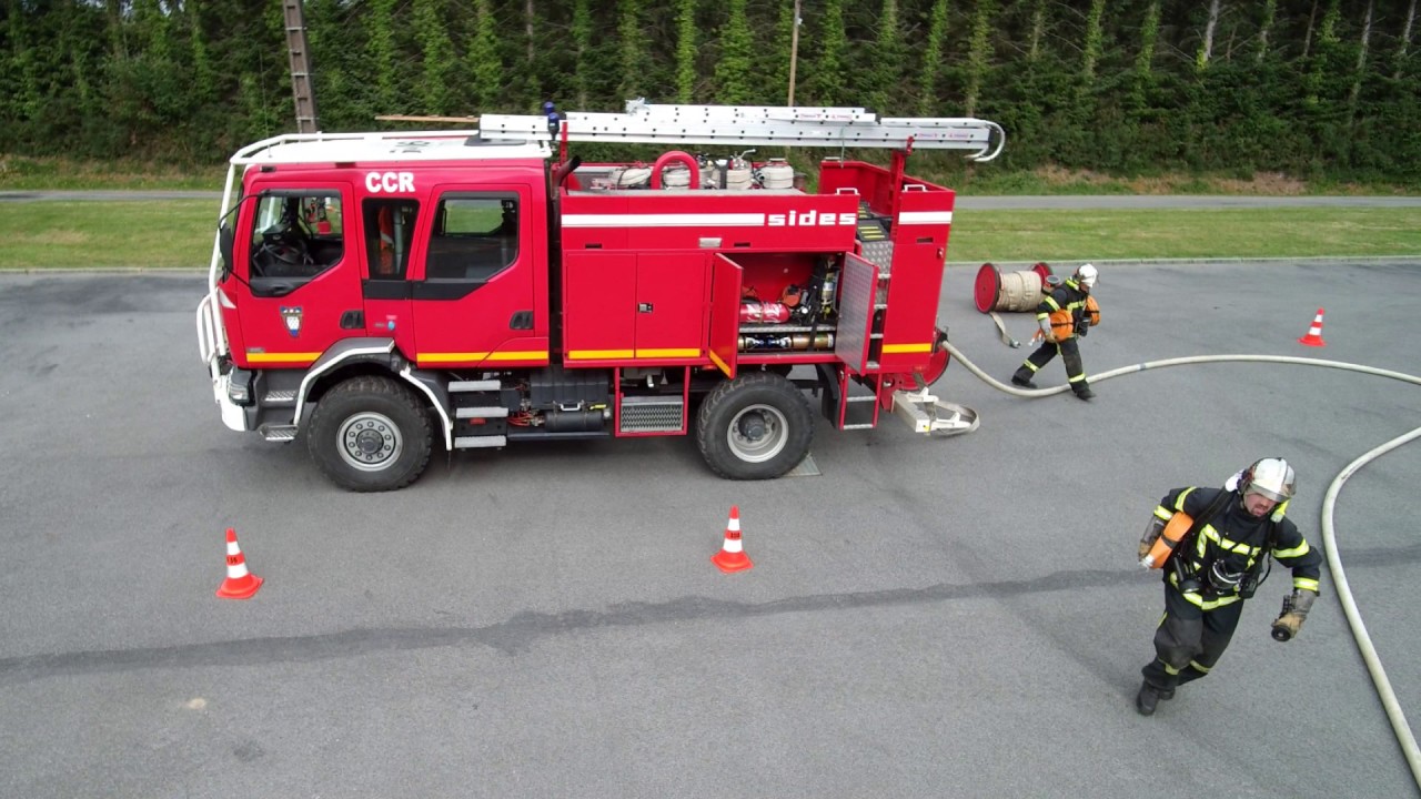 Guiscriff Pompiers en manoeuvre