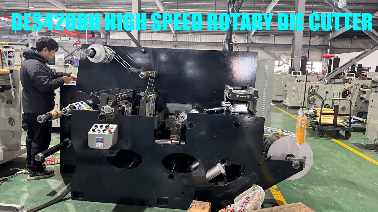 228m/min Speed Die Cutting Test: DES320BH High Speed Blank Label Rotary Die Cutting Machine | 4K