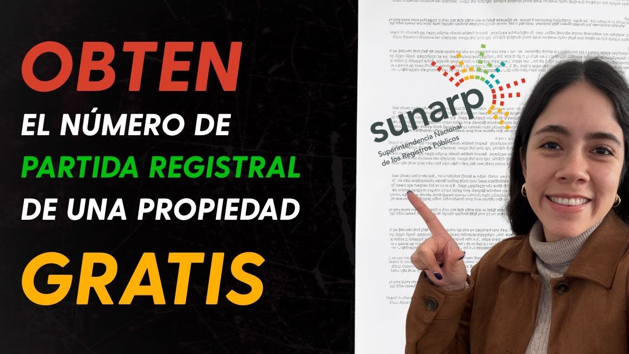CÓMO SABER el NÚMERO de PARTIDA REGISTRAL de un inmueble en SUNARP