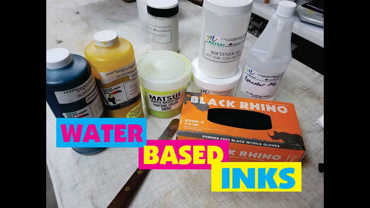 HOW TO MIX WATER BASED INKS