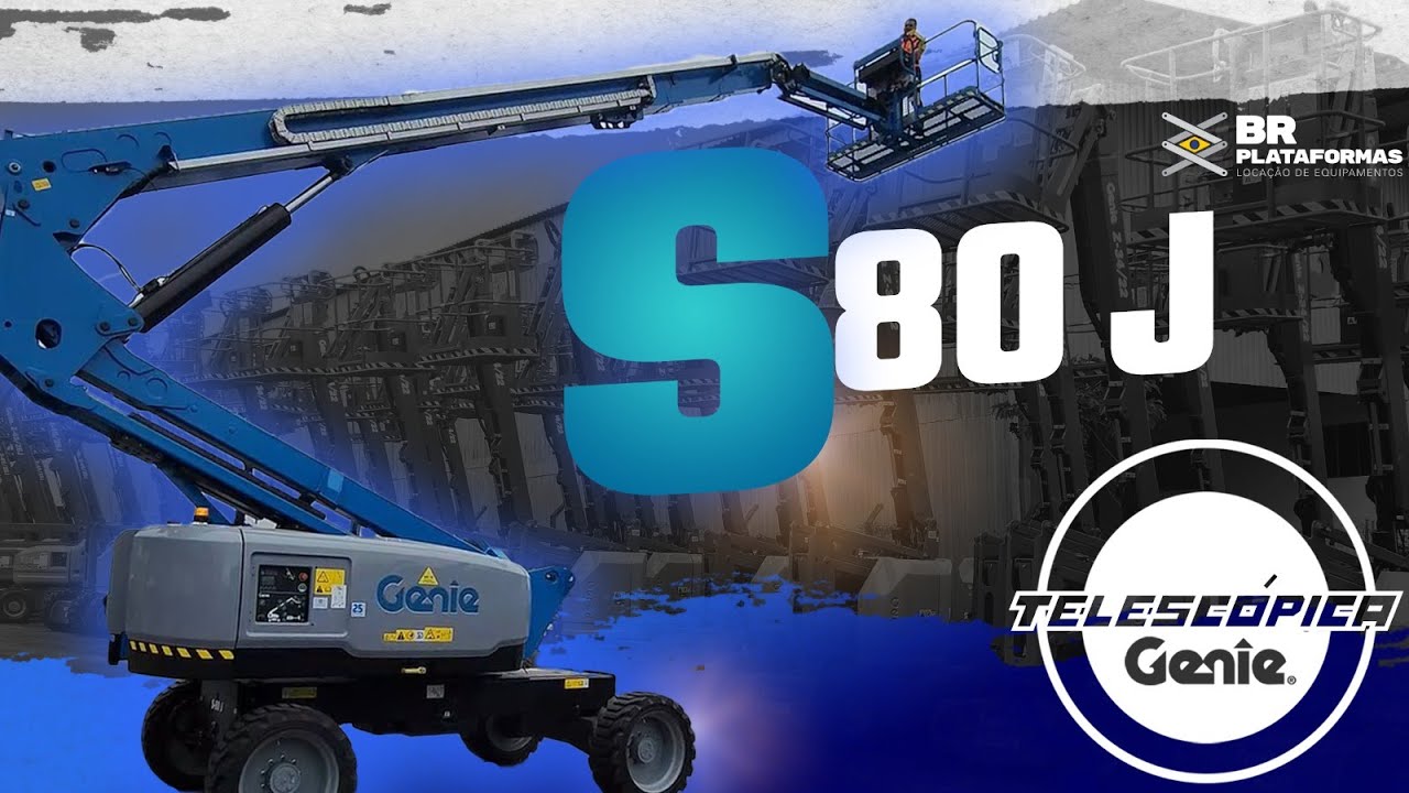 PLATAFORMA ELEVATÓRIA S80J TELESCÓPICA DA GENIE - BR PLATAFORMAS