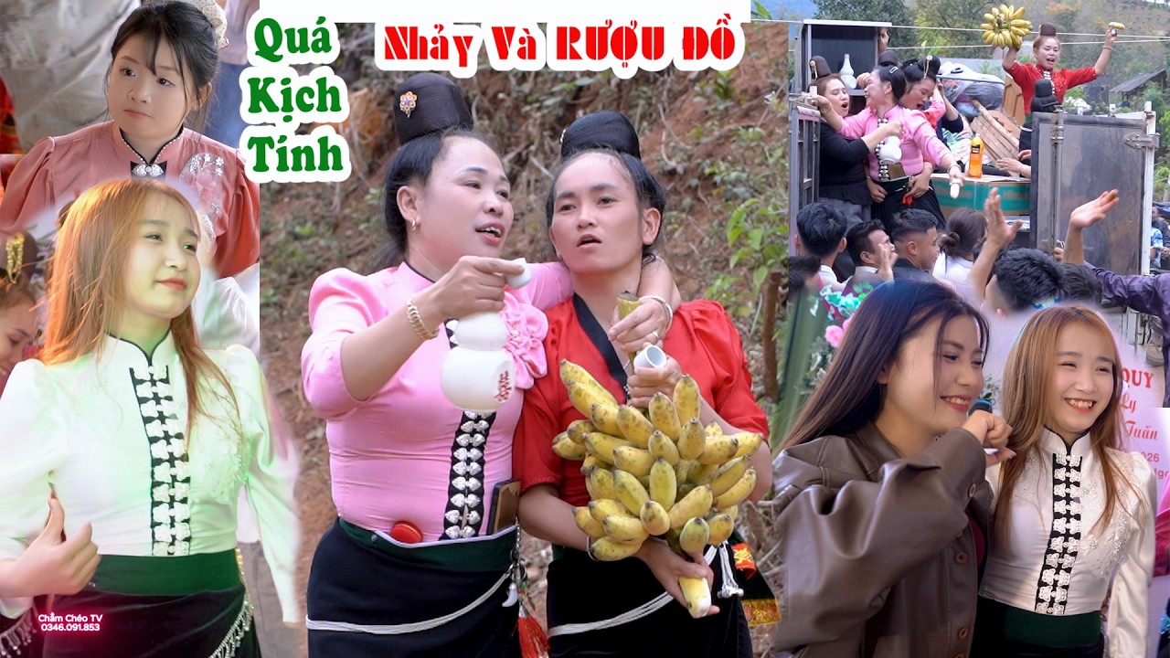 QUÁ VUI VỚI NHỮNG ĐIỆU NHẢY VÀ RƯỢU ĐỒ TRONG LVQ THẢO LY & ANH TUẤN TẠI BẢN NA ĐÔNG.