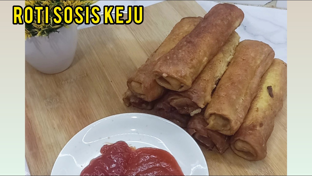 Roti Sosis Keju dari Roti Tawar | Camilan Rumahan Praktis