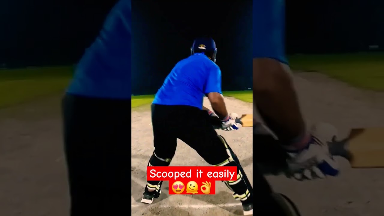 Perfectly scooped it !! Bowler hakka bakka 😱💥 #goprocricketmatch #cricket