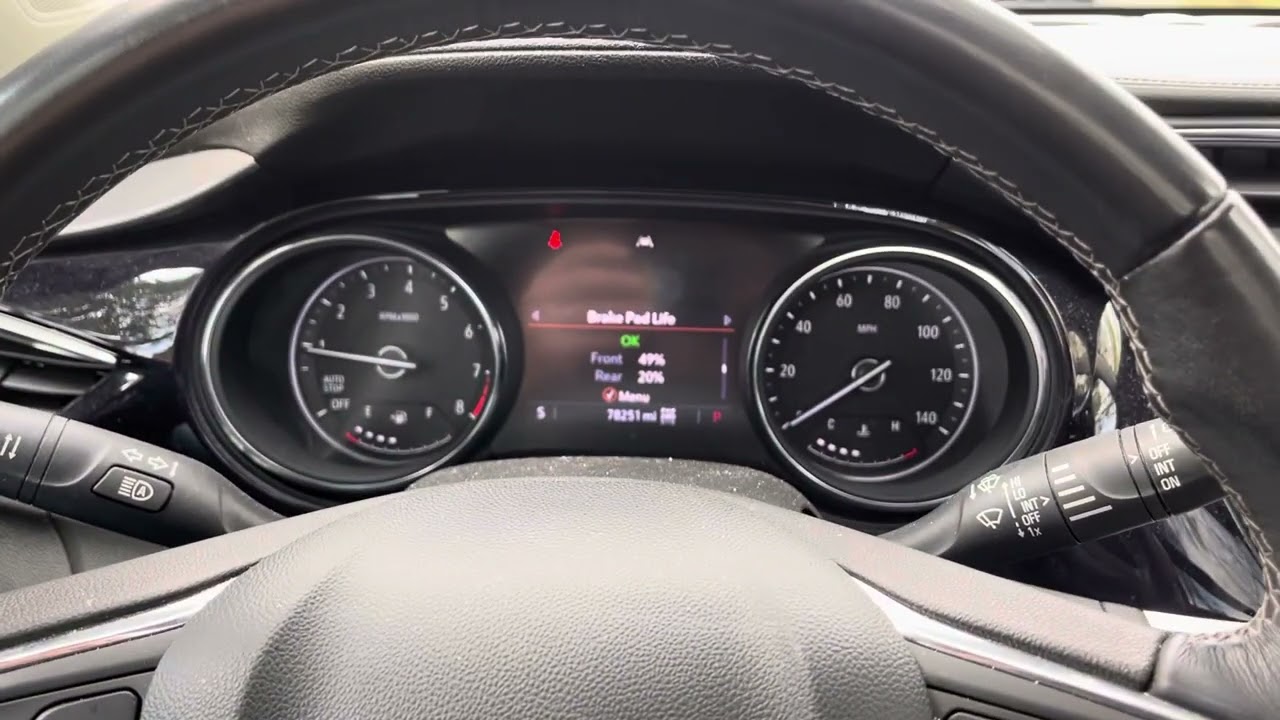 2020 Buick Encore GX Parking Brake Service Mode