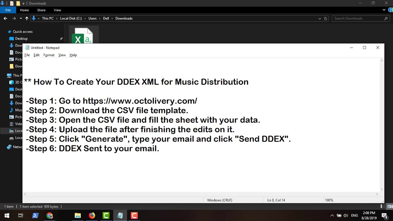 DDEX Generator - Create Your Professional DDEX by Octolivery.com