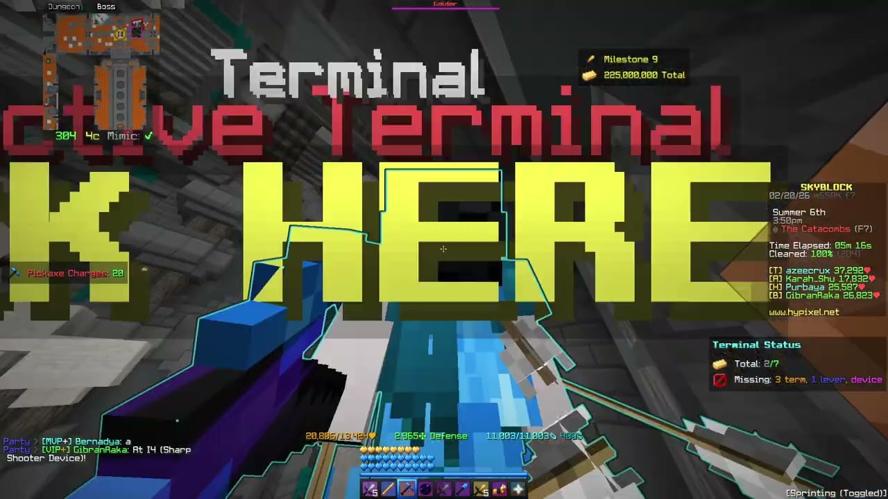 uncut hypixel skyblock dungeon with indonesian people 