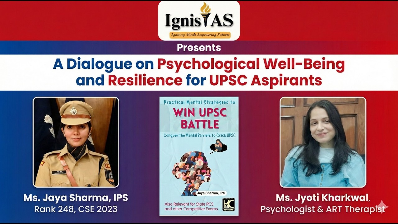 Win UPSC Battle !! IPS Jaya Sharma & Psychologist Jyoti Kharkwal !! Conquer Mental Barriers & Stress