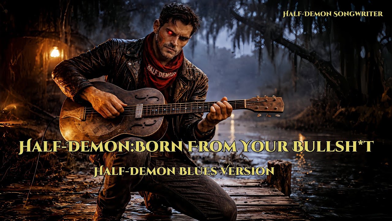 Half-Demon: Born From Your Bullsh*t | Dark Blues  #blues #songwriter 