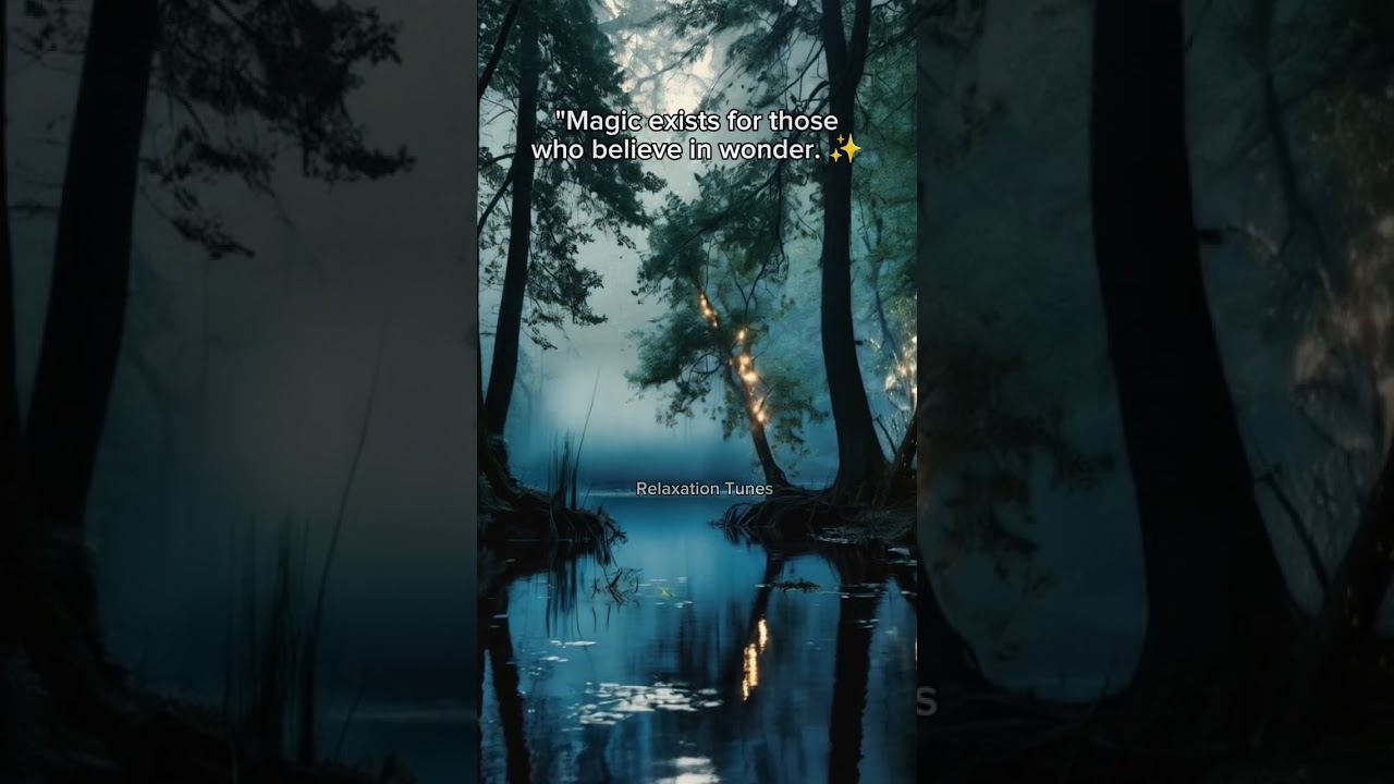 Enchanted Lake at Twilight | Magical Relaxing Scene 💧 #FantasyNature #RelaxingViews #Shorts
