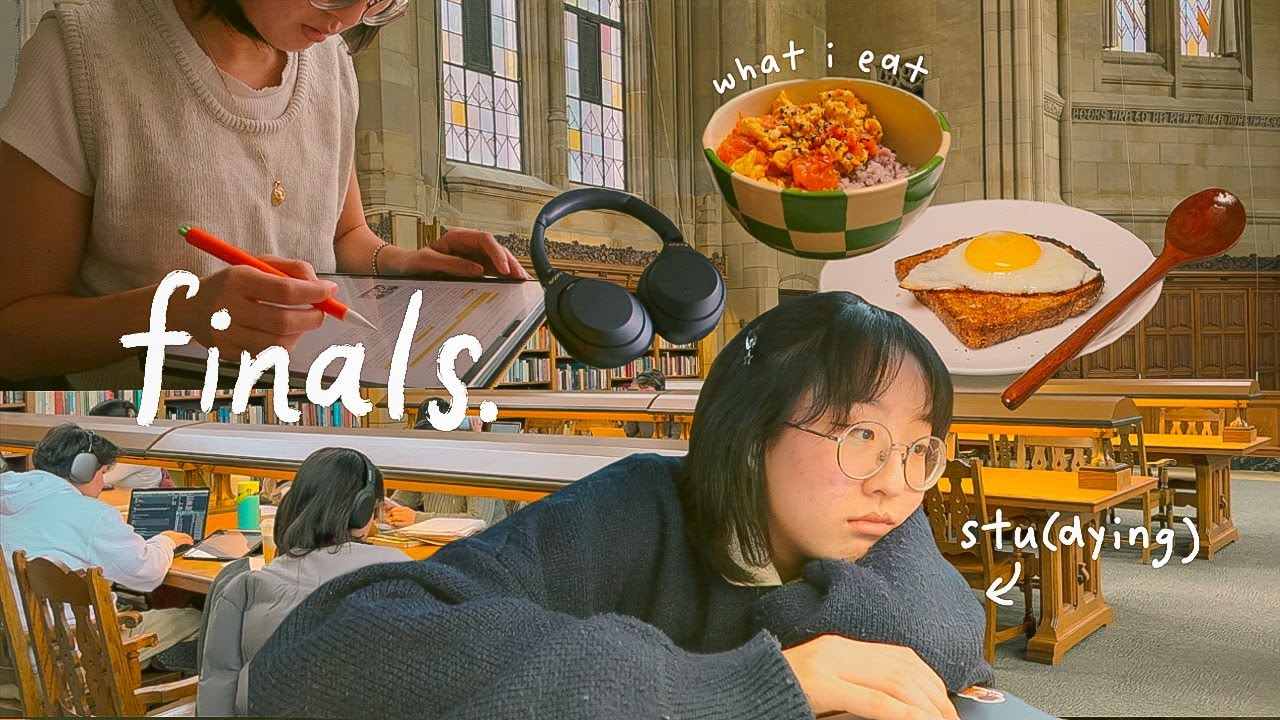 college vlog 💤 finals, long days at libraries, & daily life as a student