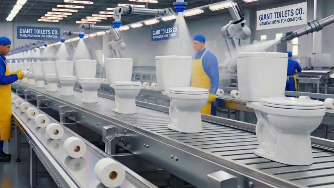 Como é Feito: Os SANITÁRIOS – A INCRÍVEL Fabricação de MILHOES de LOUCAS SANITARIAS Todos os Anos!