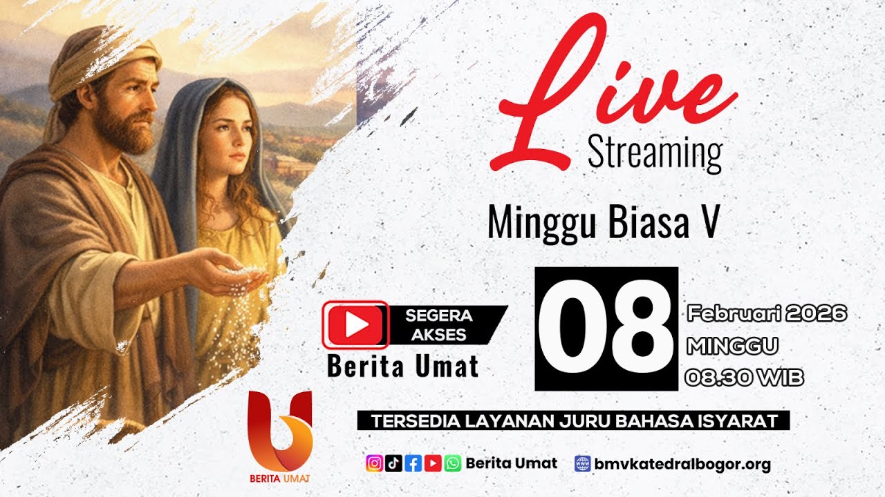 Misa Minggu Biasa V (8 Februari 2026) 🧏🏼 | Gereja BMV Katedral Keuskupan Bogor