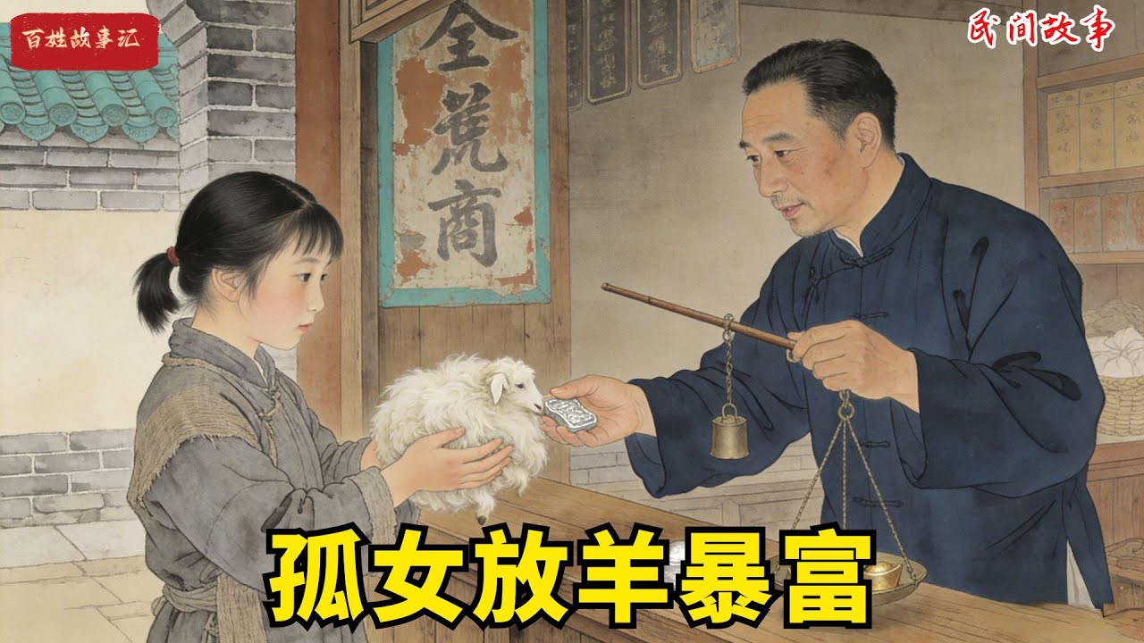 八歲孤女被趕去放羊遭全村恥笑！誰知她能聽懂羊語，三年賺千兩白銀，全村跪求帶致富！#故事頻道 #民間故事#有聲書 #睡前故事#中國文化#故事分享