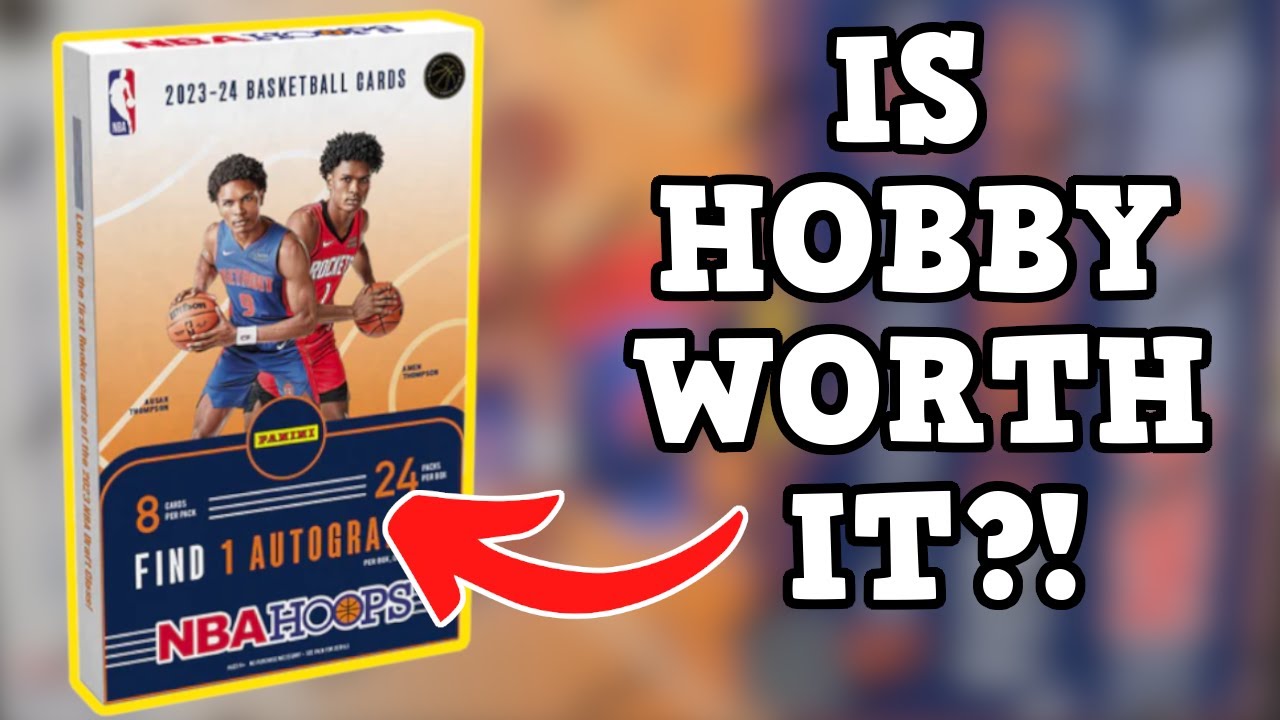 Are Hobby Boxes WORTH It? Opening A Discounted 2023-24 NBA Hoops Basketball Hobby Box!